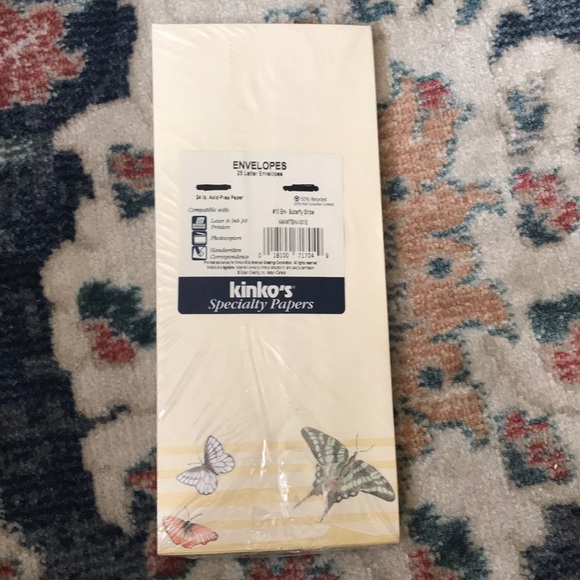 Letter Envelopes with Butterfly Design Set of 50 - Picture 3 of 4